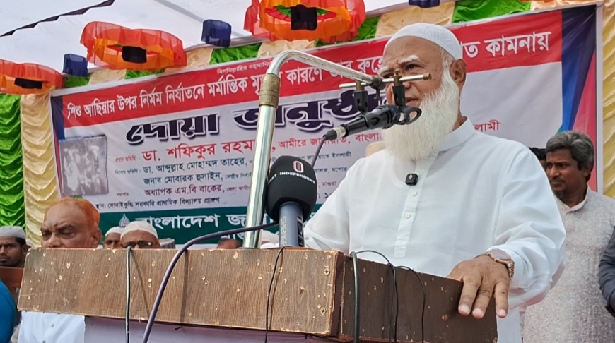 মাগুরার ধর্ষণের ঘটনায় নিহত শিশুর কবর জিয়ারত করেছেন জামায়াতের আমির