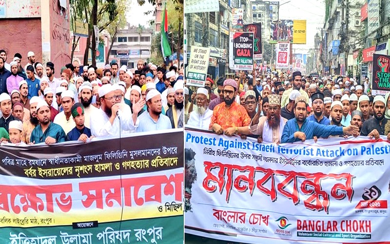 ফিলিস্তিনীদের বাঁচাতে বিশ্ব মুসলিম বিবেককে জাগ্রত হবার আহ্বান