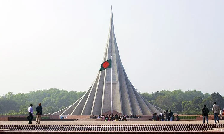 স্বাধীনতা দিবস উপলক্ষে প্রস্তুত জাতীয় স্মৃতিসৌধ