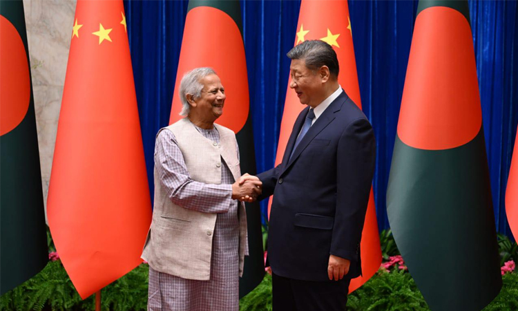 বেইজিংয়ে শি জিনপিং ও ড. ইউনূসের বৈঠক 