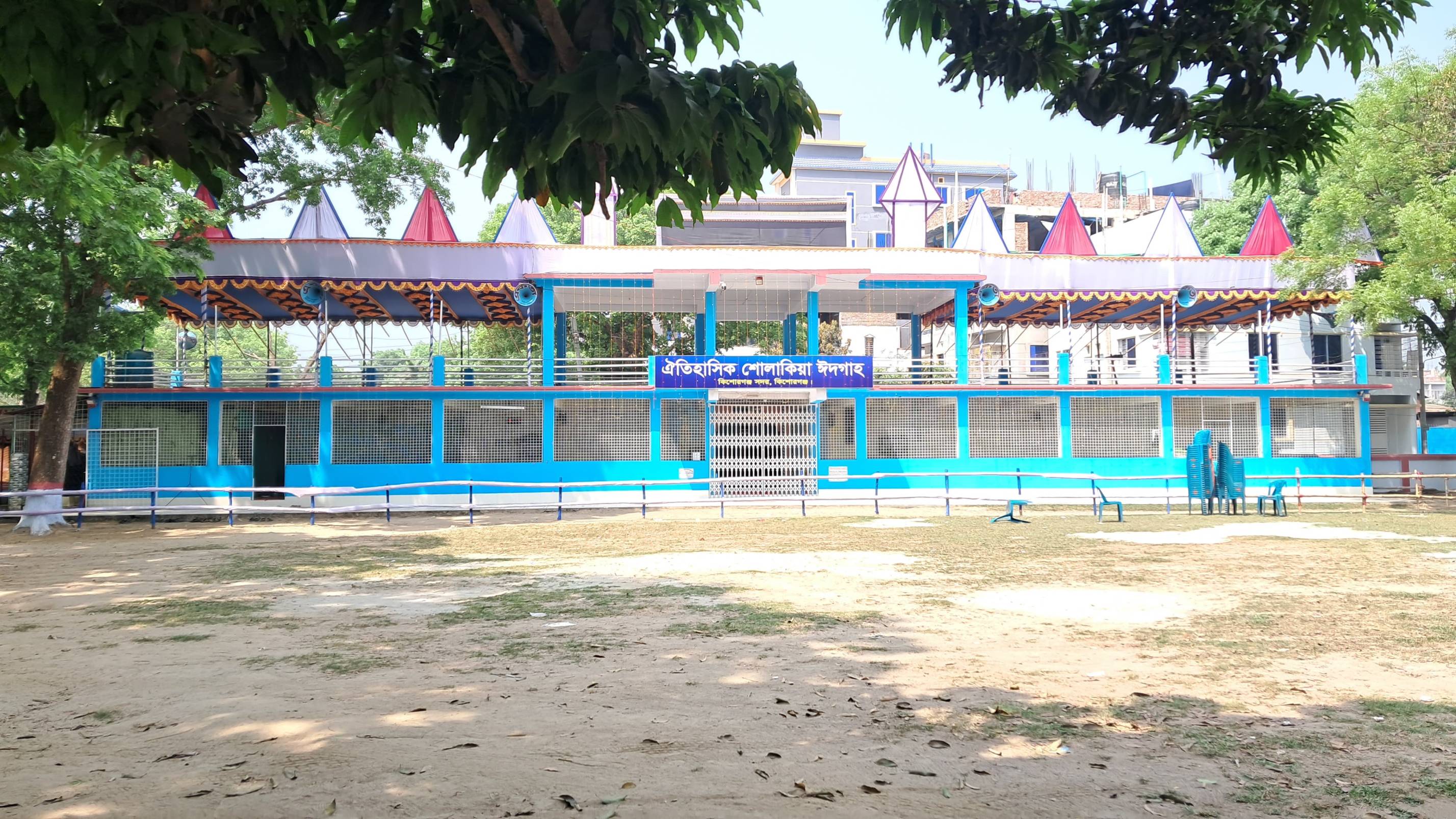 চার স্তরের নিরাপত্তা ব্যবস্থাসহ প্রস্তুত ঐতিহাসিক শোলাকিয়া ঈদগাহ ময়দান