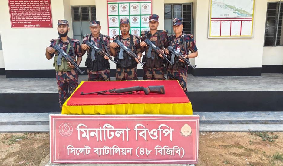 সিলেটে অবৈধ আগ্নেয়াস্ত্র উদ্ধার