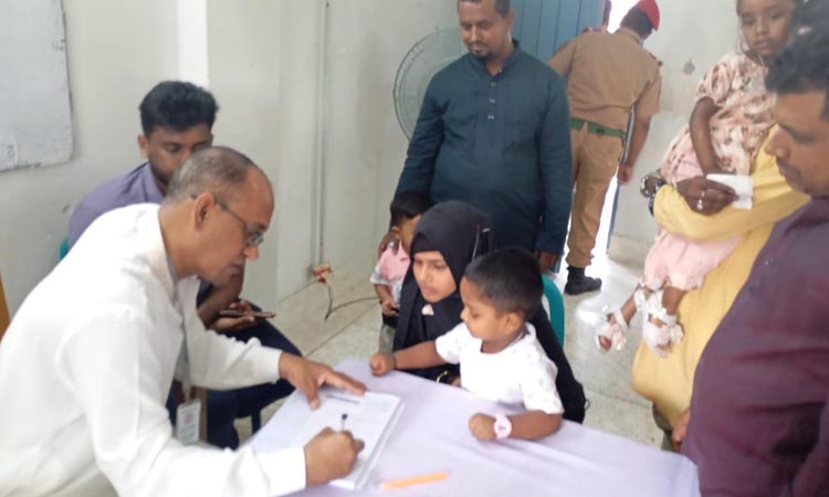 ঝালকাঠিতে ফ্রি মেডিকেল ক্যাম্প অনুষ্টিত