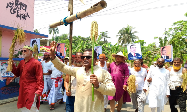 বিশাল শোভাযাত্রায় বাংলা নববর্ষকে স্বাগত জানালো বাগেরহাট জেলা বিএনপি 