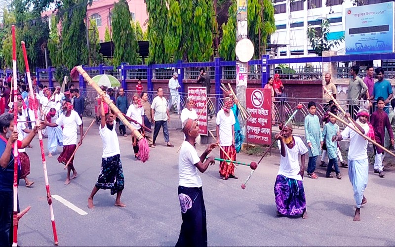 রংপুরে বর্ণিল আয়োজনে আনন্দ শোভাযাত্রা ও বর্ষবরণ ১৪৩২