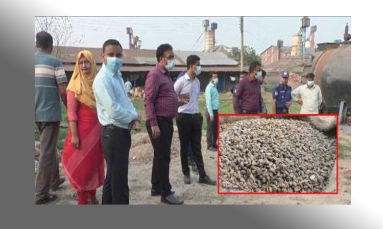 দিনাজপুরে একটি মিল থেকে ১২০০ বস্তা পচা গম জব্দ
