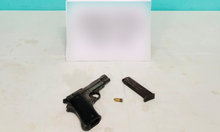 মুন্সীগঞ্জে গুলিসহ বিদেশি পিস্তল উদ্ধার