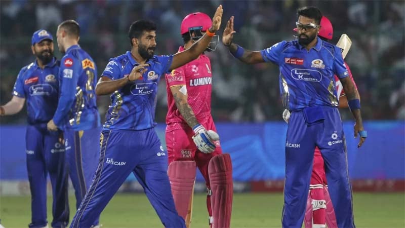 মুম্বাইয়ের টানা ষষ্ঠ জয়ে প্লে-অফের স্বপ্নভঙ্গ রাজস্থানের