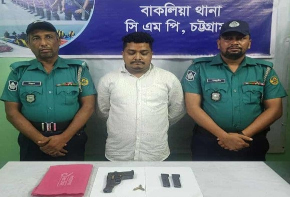 চট্টগ্রামে জোড়াখুনের প্রধান আসামি হাসান গ্রেফতার, অস্ত্র ও গুলি উদ্ধার