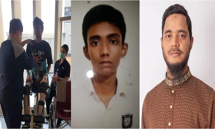 থাইল্যান্ডে চিকিৎসাধীন জুলাইযোদ্ধা নাহিয়ানের পাশে জামায়াত নেতা ড. মাসুদ