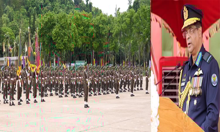 বাংলাদেশ মিলিটারি একাডেমিতে রাষ্ট্রপতি কুচকাওয়াজ অনুষ্ঠিত