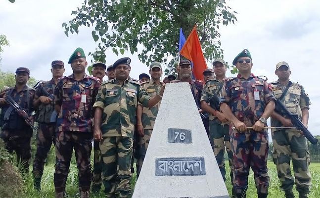 চুয়াডাঙ্গা দর্শনা সীমান্তে বিজিবি-বিএসএফের মধ্যে পতাকা বৈঠক অনুষ্ঠিত