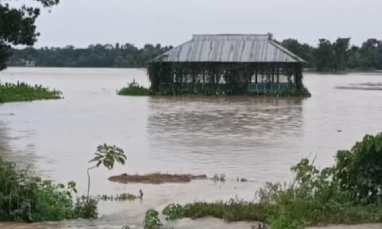 আখাউড়ায় বেড়েছে হাওড়া নদীর পানি,পানিবন্দী প্রায় ৪’শ পরিবার