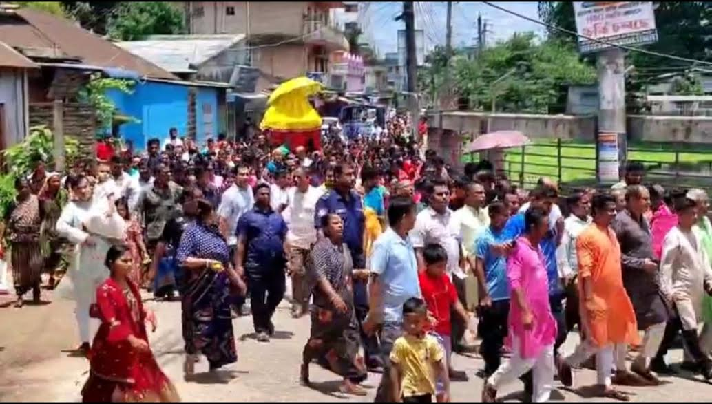 শেরপুরে সনাতন ধর্মাবলম্বীদের রথযাত্রা অনুষ্ঠিত