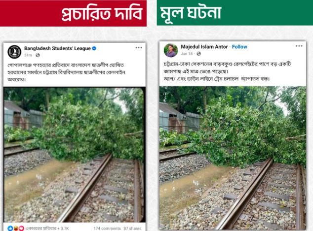 পুরোনো ও ভিন্ন ঘটনার ছবি ব্যবহার করে অপপ্রচার শনাক্ত : রিউমার স্ক্যানার