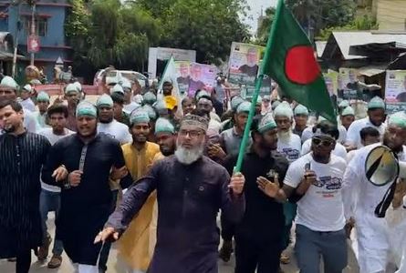 শেখ হাসিনাকে দেশে ফিরিয়ে এনে প্রকাশ্যে ফাঁসি দিতে হবে : মাসুদ সাঈদী