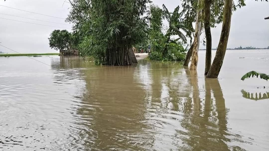চাঁপাইনবাবগঞ্জে বন্যার পরিস্থিতি অবনতি, হাজার হাজার মানুষ পানিবন্দী