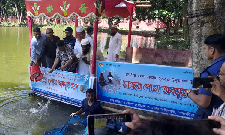 সাতক্ষীরায় জাতীয় মৎস্য সপ্তাহ উপলক্ষে আলোচনা সভা ও পুরস্কার বিতরণ