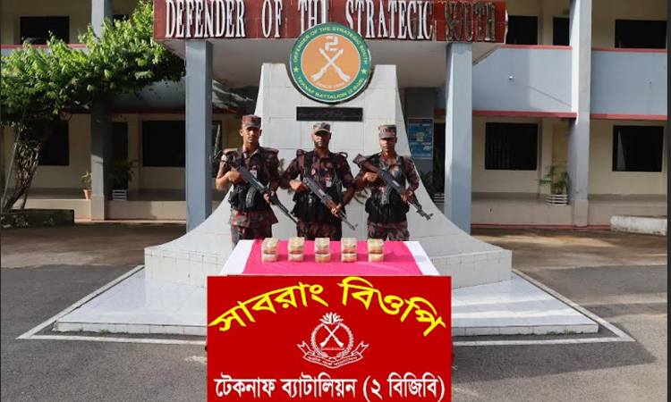 টেকনাফে নাফ নদীতে এক লাখ ইয়াবা জব্দ করেছে বিজিবি