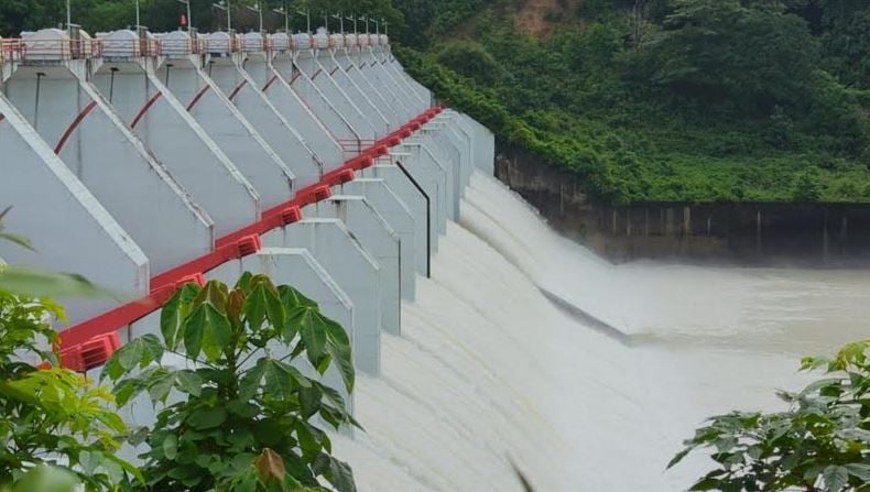 কাপ্তাই হ্রদে পানির উচ্চতা স্বাভাবিক হওয়ায় বিদ্যুৎ কেন্দ্রের ১৬টি জলকপাট বন্ধ