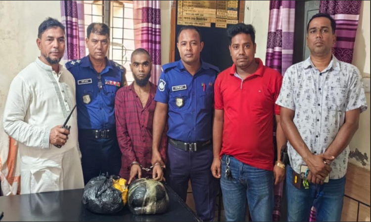 পিরোজপুরে এক মাদক ব্যবসায়ী গ্রেফতার