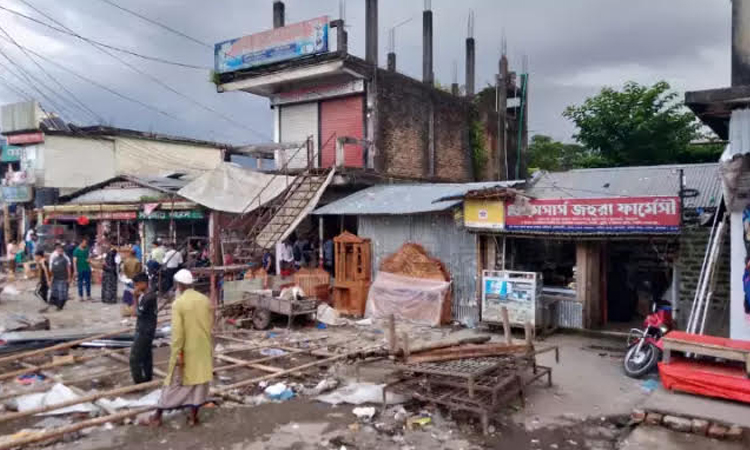 সুনামগঞ্জ-সিলেট মহাসড়কের অবৈধ স্থাপনা উচ্ছেদ 