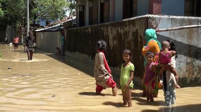 চেঙ্গী নদীর পানি বাড়ায় খাগড়াছড়ির নিচু এলাকা প্লাবিত