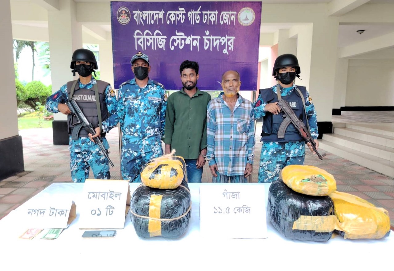চাঁদপুরে দুই মাদক কারবারি আটক 