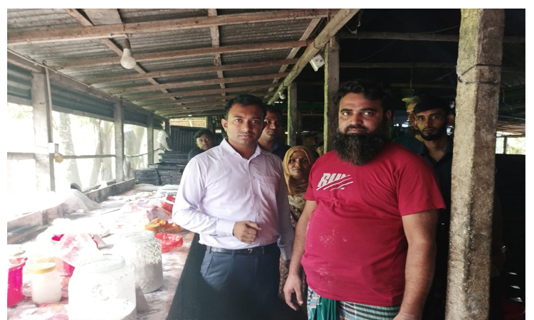 বগুড়ায় বেকারিতে অস্বাস্থ্যকর পরিবেশে খাদ্য তৈরি করায় জরিমানা