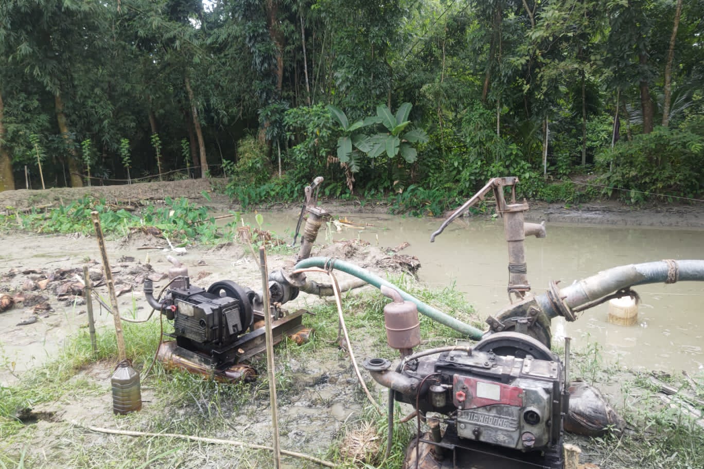 ডাসারে অবৈধ বালু উত্তোলন বন্ধে ভ্রাম্যমাণ আদালতের অভিযান