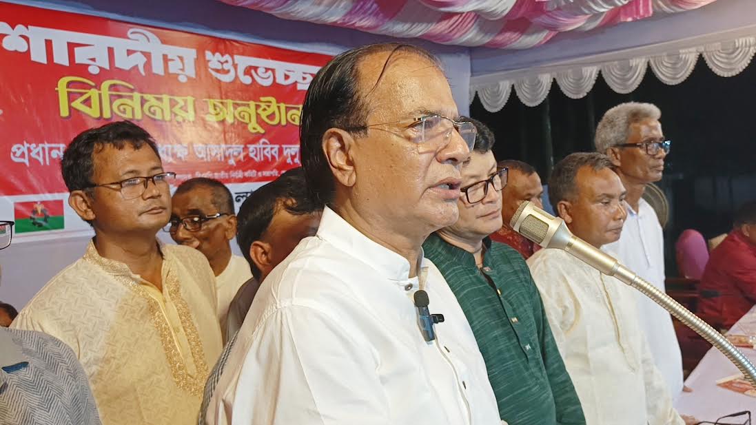 শারদীয় দুর্গোৎসব দেশের সবার উৎসব : আসাদুল হাবিব দুলু