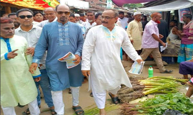 সুনামগঞ্জের বিশ্বম্ভরপুরে বিএনপির ৩১ দফার লিফলেট বিতরণ ও পথসভা