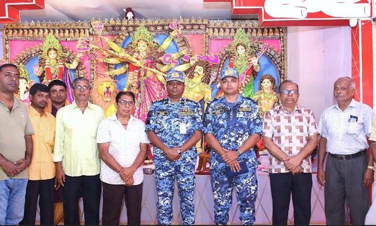 দুর্গোৎসব নির্বিঘ্নে পালনে নিরাপত্তা জোরদার কোস্টগার্ডের