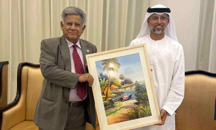 নৌপরিবহন উপদেষ্টা ও ইউএই’র জ্বালানি ও অবকাঠামো মন্ত্রীর বৈঠক