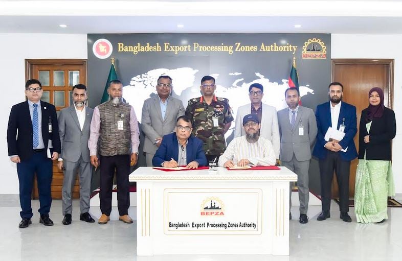 বেপজা অর্থনৈতিক অঞ্চলে উচ্চমানের পোশাক কারখানা স্থাপন করবে চীনা কোম্পানি
