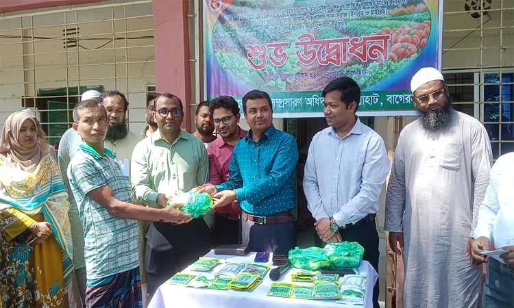 মোল্লাহাটে কৃষকদের মধ্যে বীজ ও সার বিতরণ