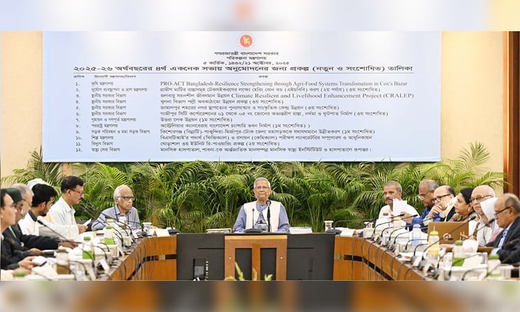 ১ হাজার ৯৮৮ কোটি টাকার ১৩ প্রকল্প একনেক সভায় অনুমোদন