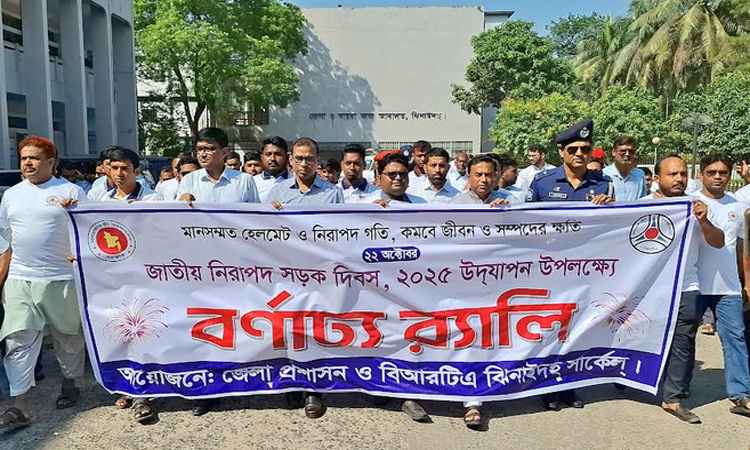 ঝিনাইদহে নিরাপদ সড়ক দিবস পালিত
