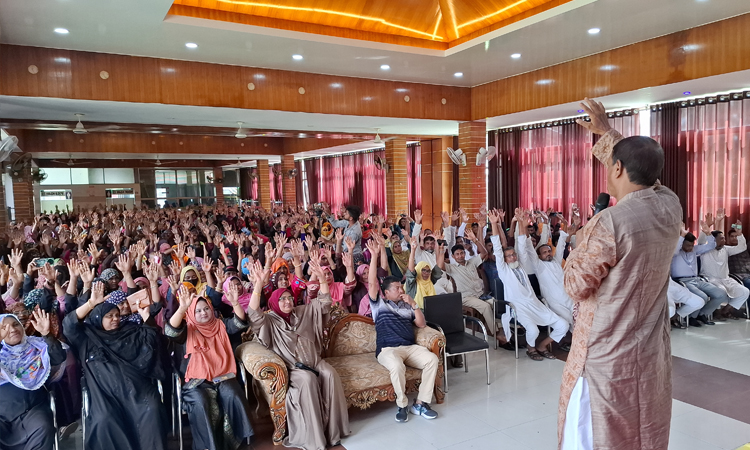 ঝিনাইদহে মহিলা দলের মতবিনিময় সভা