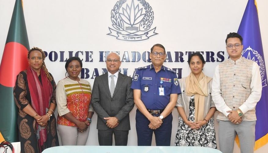 আইজিপির সঙ্গে কমনওয়েলথ প্রতিনিধিদলের সাক্ষাৎ
