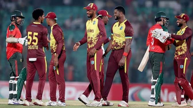 ওয়েস্ট ইন্ডিজের কাছে হোয়াইটওয়াশ বাংলাদেশ