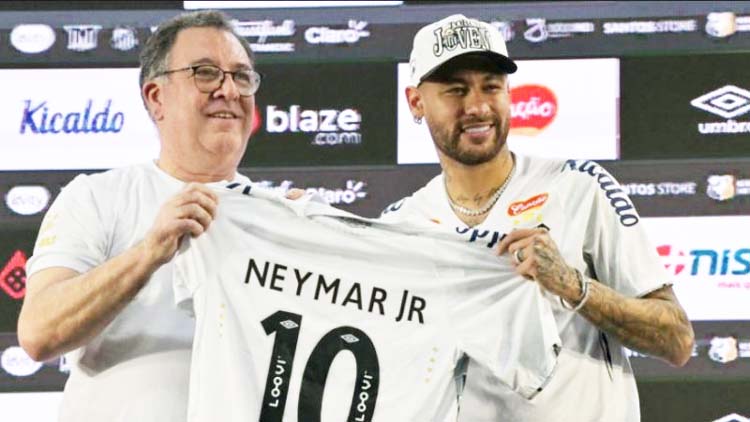 নেইমারের সাথে নতুন চুক্তির বিষয়ে আত্মবিশ্বাসী সান্তোস