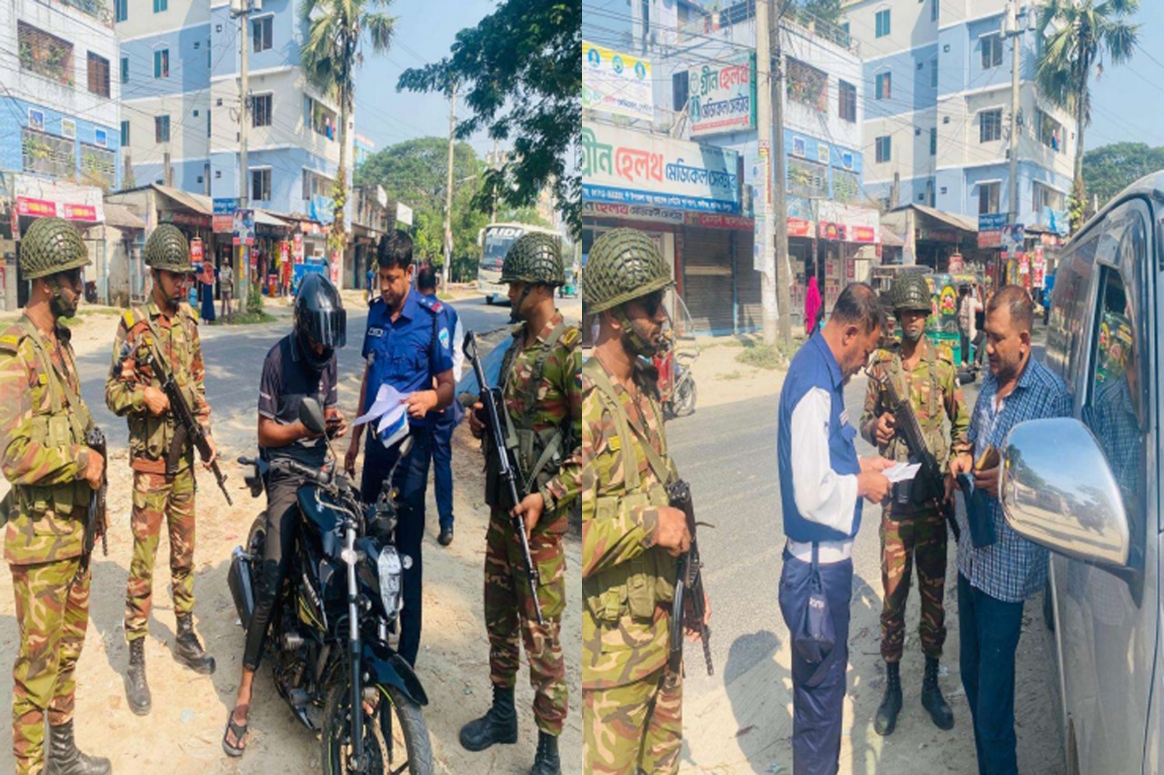 চাঁদপুরে পৃথক অভিযানে দুই শতাধিক যানবাহনে তল্লাশি