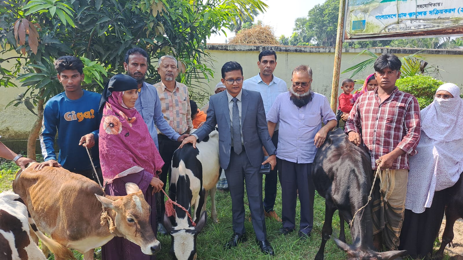 মাদারীপুরে বিনামূল্যে গাভি বিতরণ 