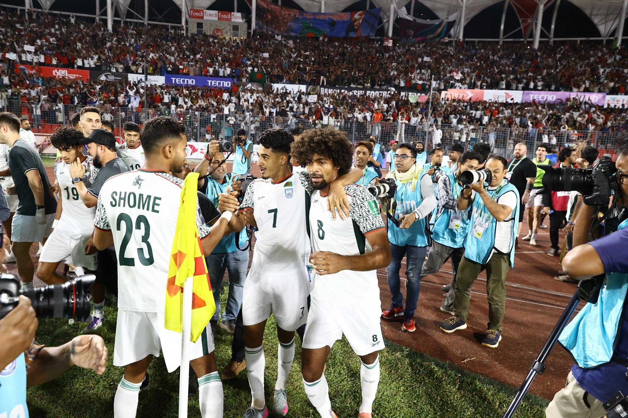 মোরছালিনের গোলে বাংলাদেশ প্রথমার্ধে ১-০ ব্যবধানে এগিয়ে