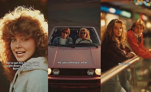 এআই ভিডিওতে নতুন প্রজন্মের চোখে জীবন্ত আশির দশক