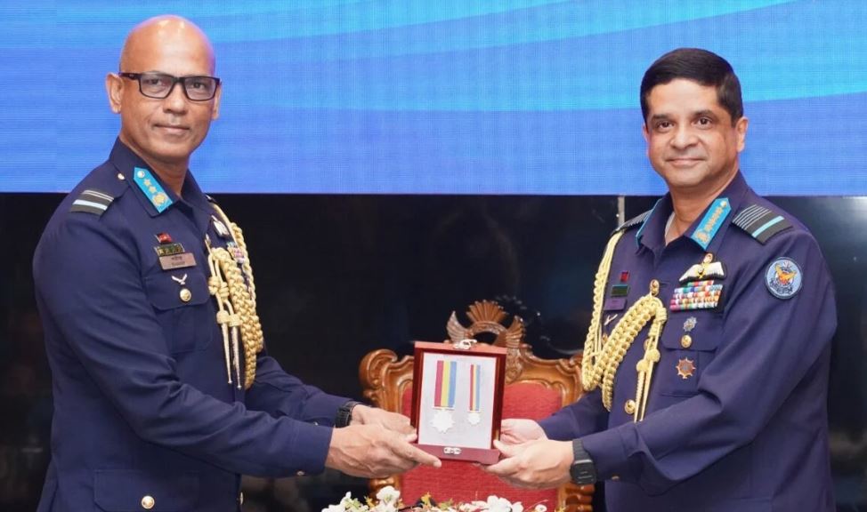 বিমানবাহিনীর ২০২৫ সালের শান্তিকালীন পদক প্রদান অনুষ্ঠিত