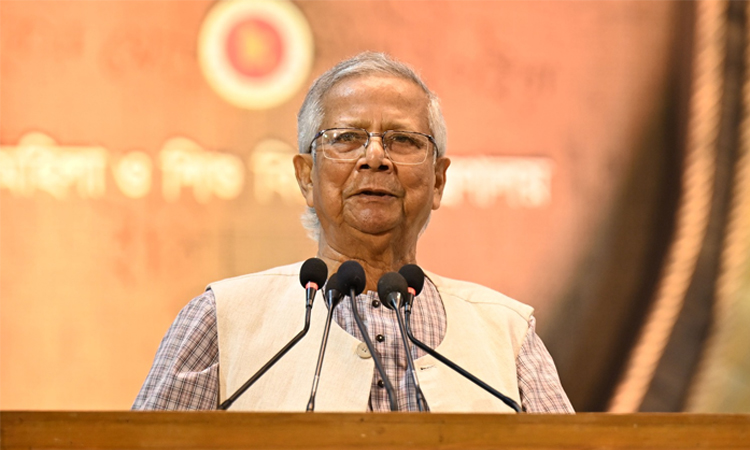 নারীর অংশগ্রহণে নতুন বাংলাদেশ গড়ার ওপর গুরুত্বারোপ প্রধান উপদেষ্টার