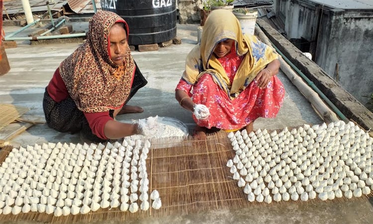 মেহেরপুরের ঘরে ঘরে তৈরি হচ্ছে সুস্বাদু ‘কুমড়ো বড়ি’