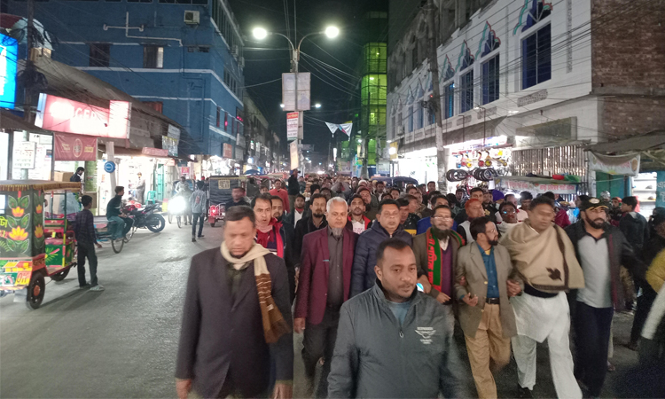 নির্বাচনের তফসিল ঘোষণায় বরগুনায় আনন্দ মিছিল, উৎসবের আমেজ
